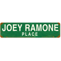 Joey Ramone Place Metal Sign - 20" x 5"