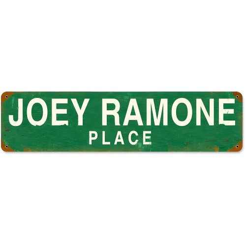 Joey Ramone Place Metal Sign - 20" x 5"