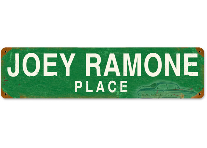 Joey Ramone Place Metal Sign