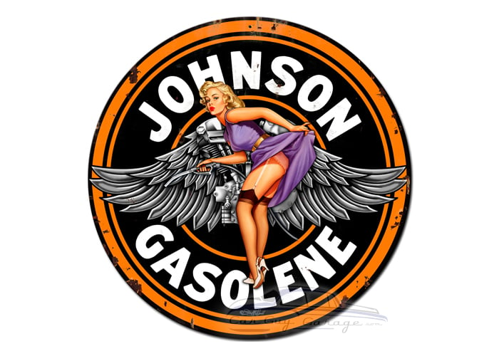 Johnson Gas Metal Sign - 30" x 30"