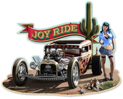 Joy Ride Mild Metal Sign - 18" x 14"