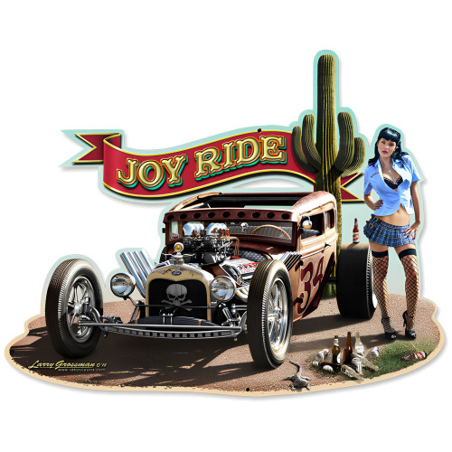 Joy Ride Mild Metal Sign - 18" x 14"