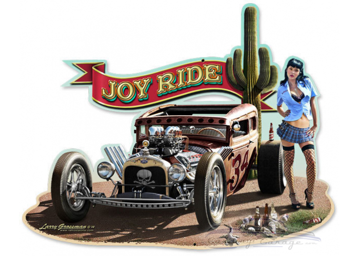 Joy Ride Mild Metal Sign