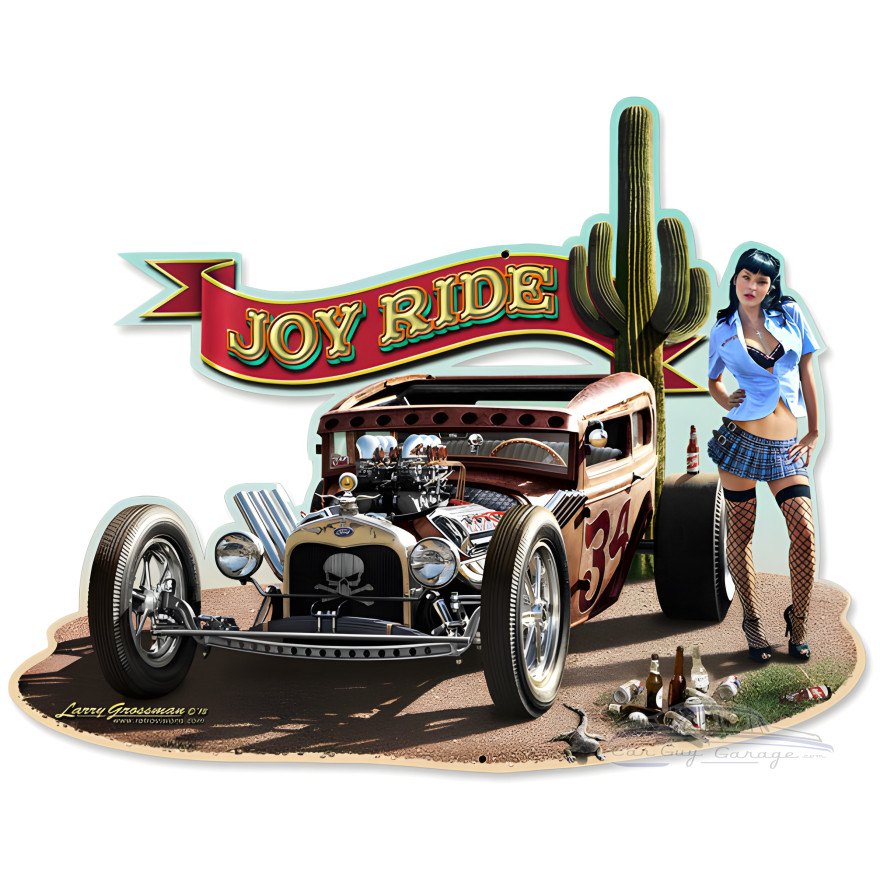 Joy Ride Mild Metal Sign - 18" x 14"