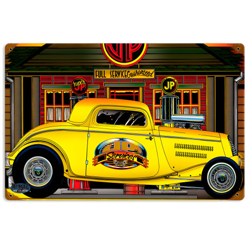 JP Service Metal Sign - 18" x 12"
