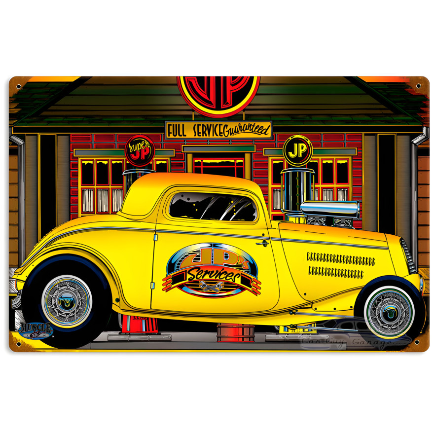 JP Service Metal Sign - 18" x 12"