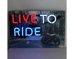 Motorcycle Live To Ride Neon Sign