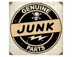 Junk Parts Metal Sign - 12" x 12"