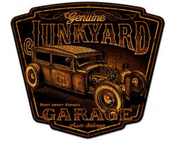 Junk Yard Metal Sign - 14" x 19"