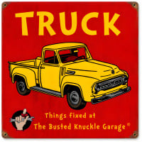 Kids Truck Sign - 12" x 12"