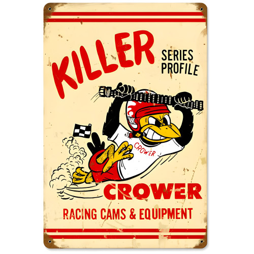 Killer Crower Series Metal Sign - 12" x 18"