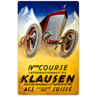 Klausen Suisse Metal Sign - 12" x 18"