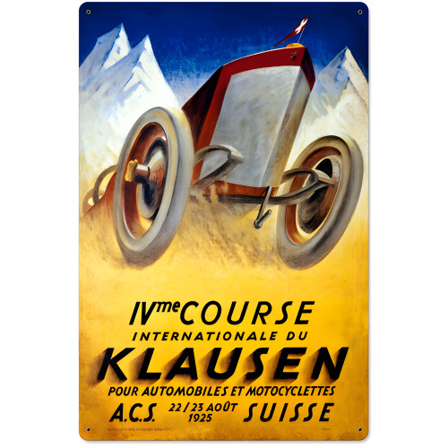 Klausen Suisse Metal Sign - 16" x 24"