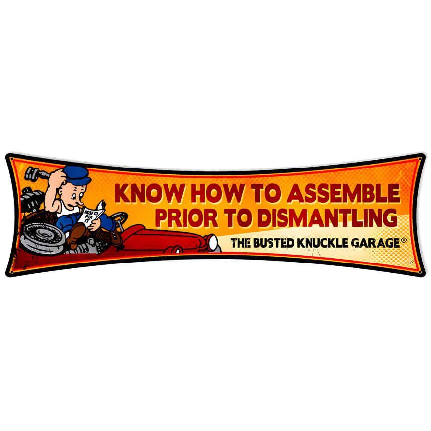 Know How to Assemble Sign - 22" x 6"
