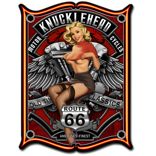 Knucklehead Metal Sign - 14" x 19"