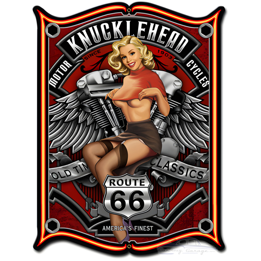 Knucklehead Metal Sign - 18" x 24"