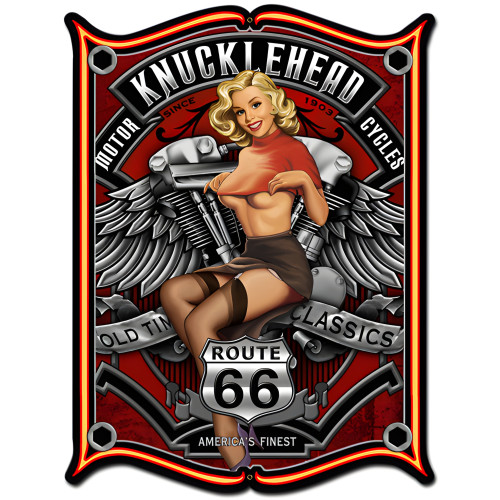 Knucklehead Metal Sign - 24" x 33"