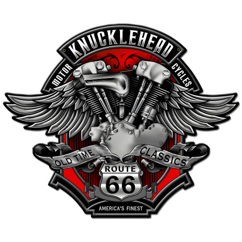 Knuckle Metal Sign - 14" x 12"