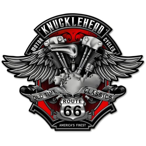Knuckle Metal Sign - 18" x 15"