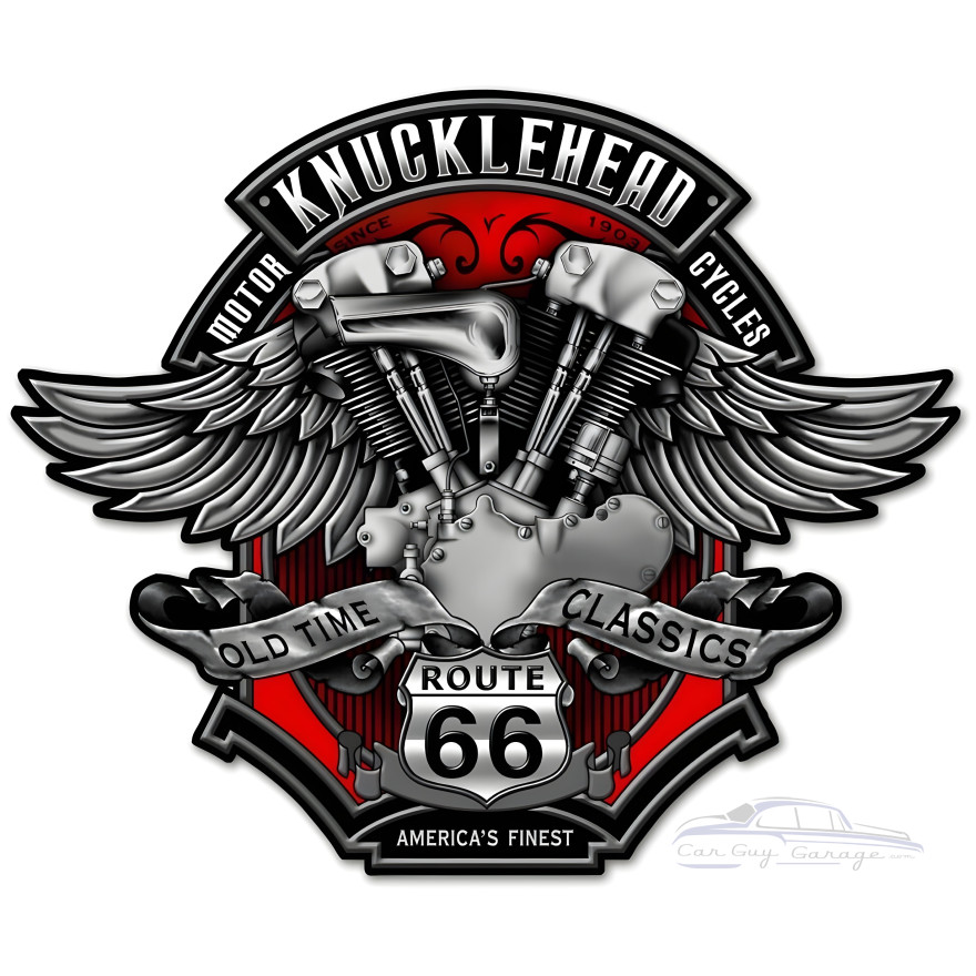 Knuckle Metal Sign - 18" x 15"