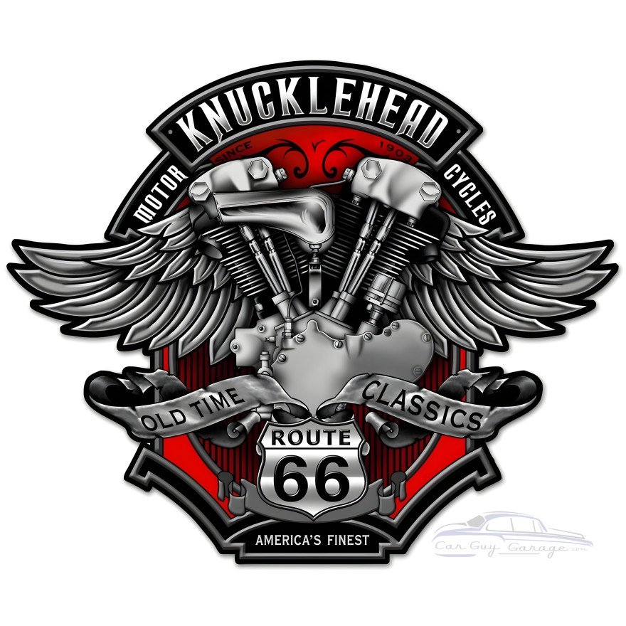 Knuckle Metal Sign - 30" x 24"