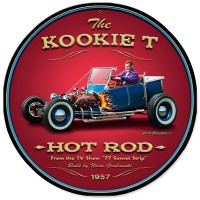 Kookie T Metal Sign - 14" Round