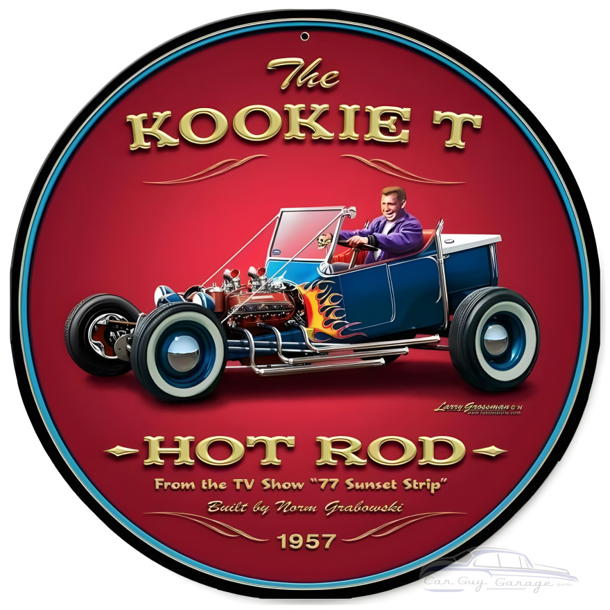 Kookie T Metal Sign - 14" Round