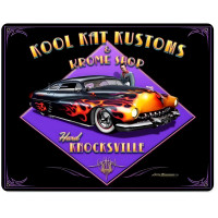Kool Kat Kustoms Metal Sign - 15" x 12"
