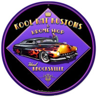 Kool Kat Kustoms Metal Sign - 28" Round