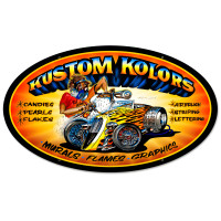 Kustom Kolors Metal Sign - 24" x 14"