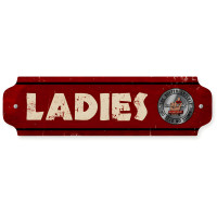 Ladies Metal Sign - 12" x 3"