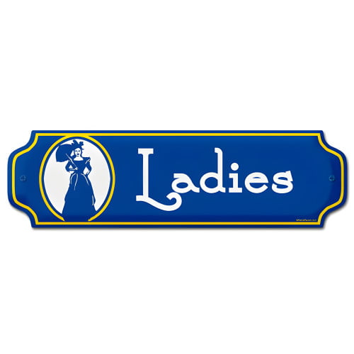 Ladies Metal Sign - 5" x 20"