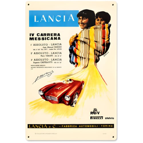 Lancia Metal Sign - 12" x 18"
