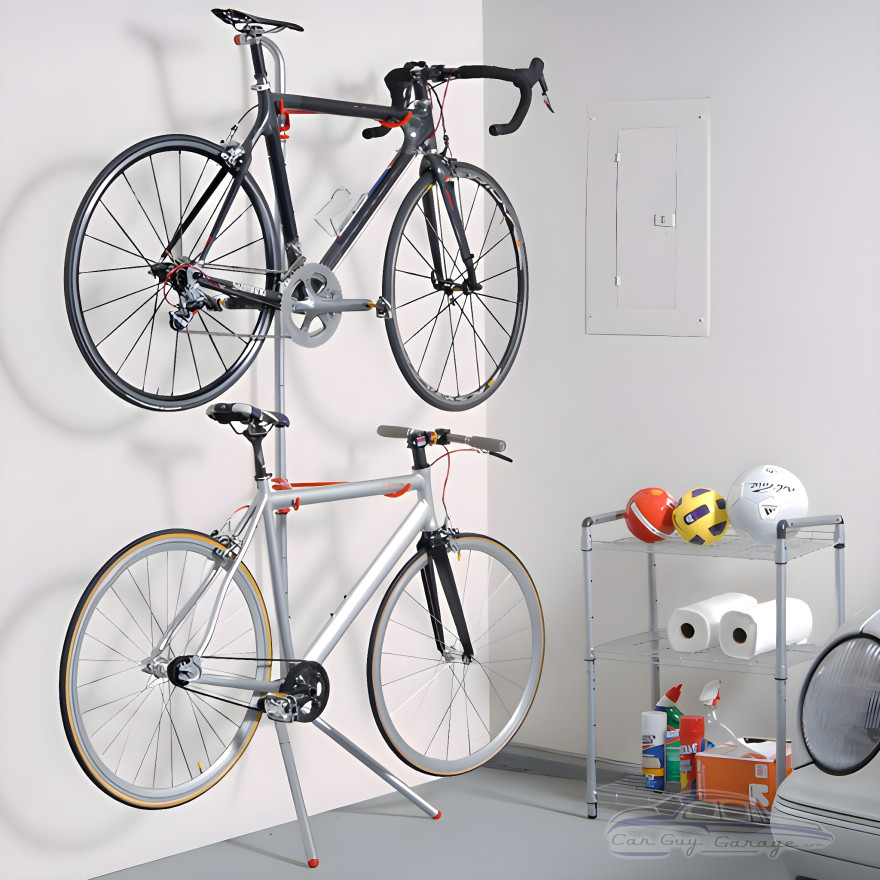 Leaning Two Bike Gravity Rack Leaning Two Bike Gravity Rack