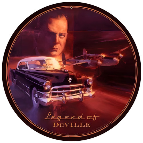 Legend of Deville Round Sign - 14" Round