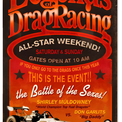 Legends Drag Metal Sign - Vintage Design, Durable 18