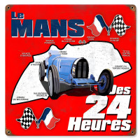 Le Mans Metal Sign - 12" x 12"