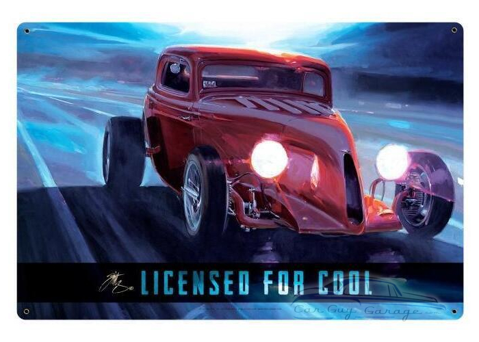 Licensed for Cool Metal Sign - 36" x 24"