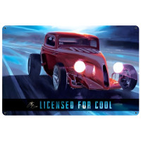 Licensed for Cool Metal Sign - 18" x 12"