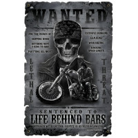 Life Behind Bars Metal Sign - 12" x 18"