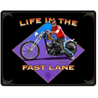 Life in the Fast Lane Metal Sign - 15" x 12"