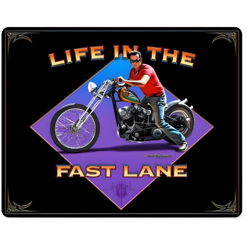 Life in the Fast Lane Metal Sign - 15" x 12"