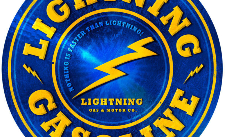 Lightning Gasoline Signs