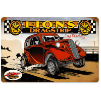 Lions Color Metal Sign - 18" x 12"