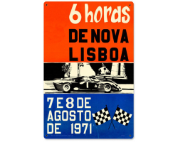 Lisboa Metal Sign - 12" x 18"