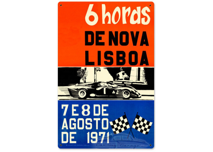 Lisboa Metal Sign - 12" x 18"
