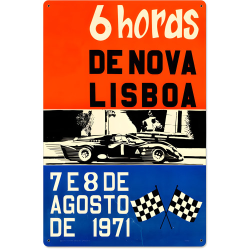 Lisboa Metal Sign - 16" x 24"