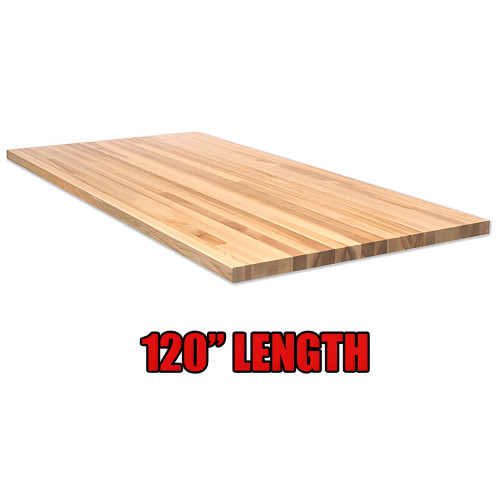 120" Long 1.75" Thick Maple Butcher Block Countertop