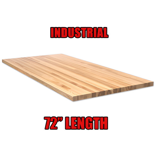 72" Long 2.25" Thick Maple Butcher Block Countertop