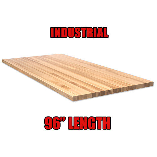 96" Long 2.25" Thick Maple Butcher Block Countertop